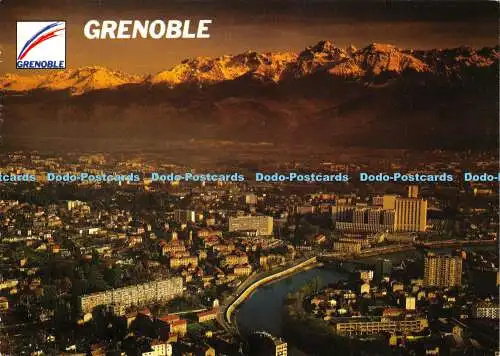 D014558 Grenoble. Dauphine France. Vue Generale et Chaine de Belledonne. Andre