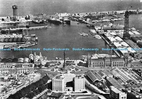 D016632 Barcelona Puerto. Vista Cerea. Fisa