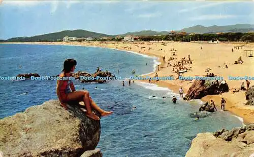 D019577 Costa Brava. Playa DAro. Serie 7 Nr. 1. Teilansicht. Farbe Zerkowitz. M