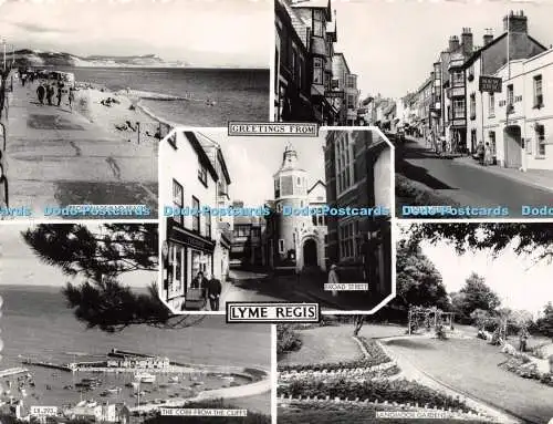 D021372 Grüße aus Lyme Regis. Serie Friths. Multi View