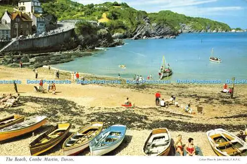 D019598 The Beach. Combe Martin. Devon. Hinde. 1971