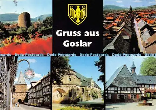 D016729 Gruss aus Goslar. Mehrfachansicht. Schadach. 1980