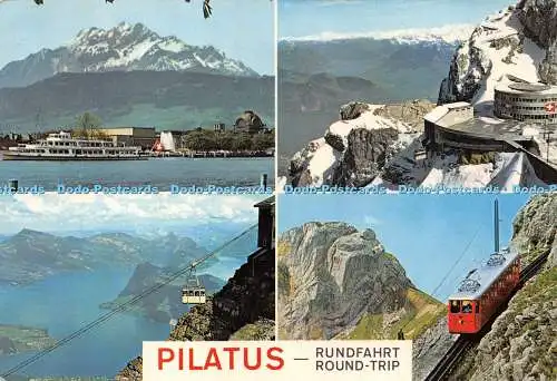 D019765 Pilatus. Rundfahrt Rundfahrt. Globetrotter GmbH. Karten und Dias. 1956.