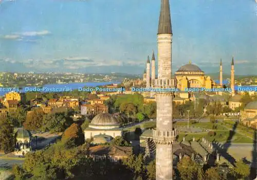 D021600 Der Blick auf die Heilige Sophia vom Saltan Ahmet. Blaue Moschee. Istanbul Tu