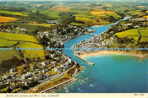 D019876 Luftaufnahme von Ost- und Westlooe. Cornwall. T. Snell. Hinde