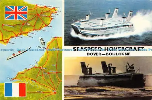 D019900 Seaspeed Hovercraft. Dover Boulogne. Elgate. Multi View