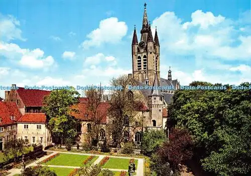 D021720 Delft. Prinsenhof traf Oude Kerk. Krüger. C. J. Smout