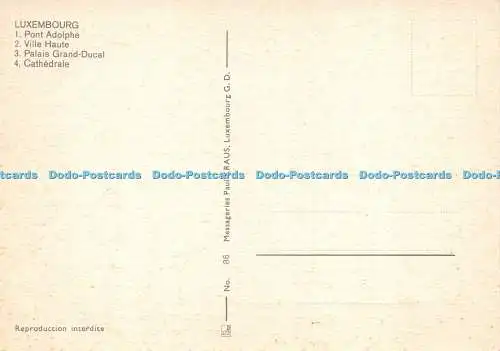 D021724 Luxemburg. Ville des Roses. Kraus. Nr. 86. Multi View