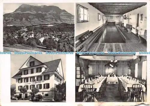 D017045 Gasthof und Pension Engel. Udligenswil. Luz. Aussichtsreiche Terasse. E.