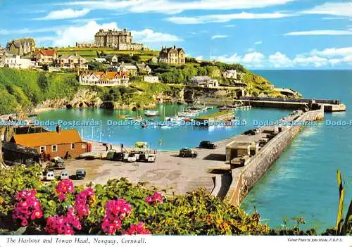 D017059 The Harbour and Towan Head. Newquay. Cornwall. Hinde. 1969