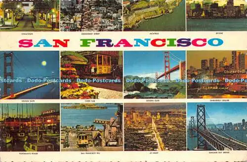 D021817 San Francisco. Kalifornien. Plastichrom. Smith Neuheit. 1976. Multi View