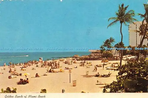 D017100 Goldstrand von Miami Beach. Sun Coast Postkarten