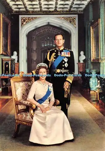 D020079 H.M. Queen Elizabeth II und H.R.H. Prinz Philip. Peter Grugeon. Hind