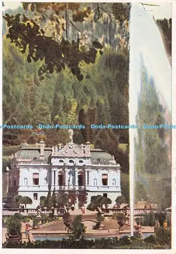 D020142 Schloss Linderhof bei Oberammergau. Gebr. Schubert