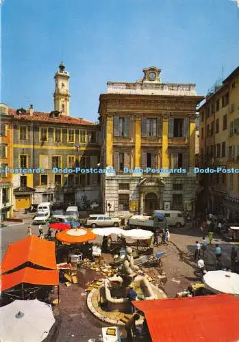 D020159 Schön. Le Marche aux Poissons de la Place St. Francois et la Bourse du Tr