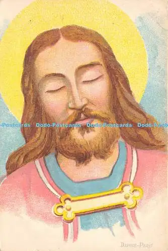 D020285 Jesus. ablegen. Postkarte