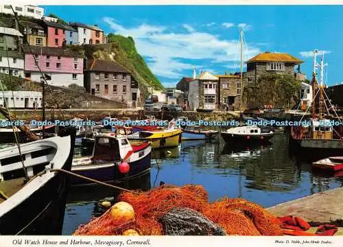 D017385 Altes Uhrenhaus und Hafen. Mevagissey. Cornwall. D. Edel. Hinde