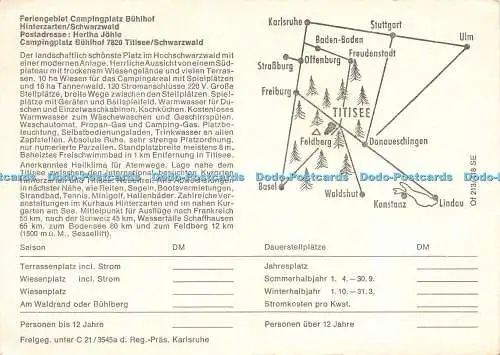 D017410 Feriengebiet Campingplatz Buhlhof. Hinterzarten. Schwarzwald. Hertha Joh