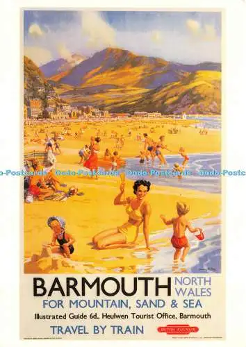 D020390 Barmouth North Wales für Mountain. Sand und Meer. Anreise mit der Bahn. Henry