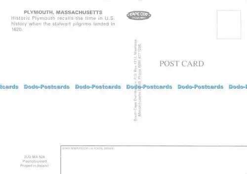 D017507 Plymouth. Massachusetts. Cape Cod. Plastichrom. South Camp Distributors