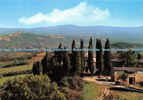 D020518 Citta di S. Gimignano. Siena. Blick auf die romanische Kirche Cellole X