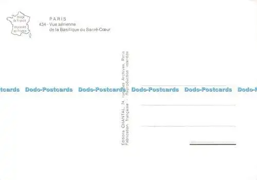 D020528 Paris. Vue aerienne de la Basilique du Sacre Coeur. Chantal