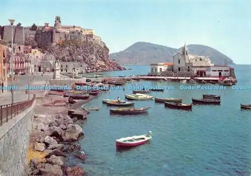 D022340 Nr. 11. Isola di Lipari. Italien. Die kurze Küste. Trimboli