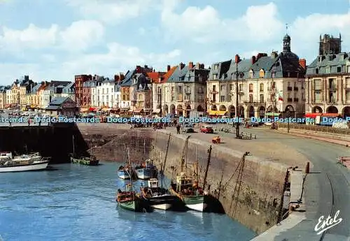 D022344 Dieppe. Seine Maritime. Les arcades et la quai Duquesne. Estel. Leconte