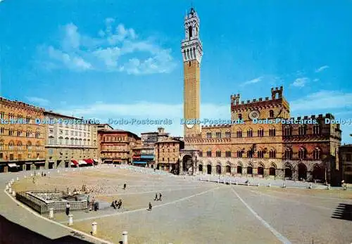 D017588 Siena. Piazza del Campo. Del Campo Square. Venturini. Cesare Capello