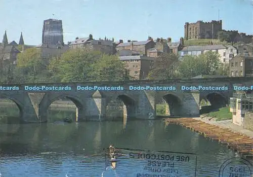 D017640 Kathedrale von Durham. Castle and River Wear. Brian Gadsby. Dixon. 1995