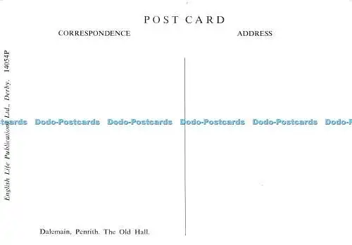 D017678 Dalemain. Penrith. The Old Hill. English Life Publications