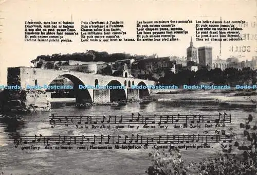 D017718 Avignon. Vaucluse. La Pont St. Benezet construit au XIIe s. et sa chanso