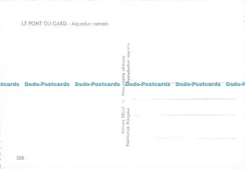 D017742 Le Pont du Gard. Aqueduc romain. Rella