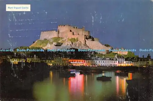 D022593 Schloss Mont Orgueil. Jersey. Die fotografische Grußkarte. 1971. Die C