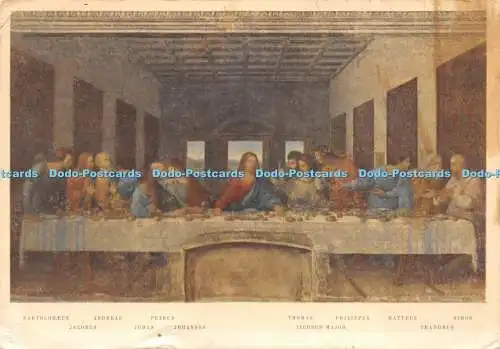 D017864 2088. Lultima Cena. Leonardo da Vinci. Milano. Refettorio di S.M.delle