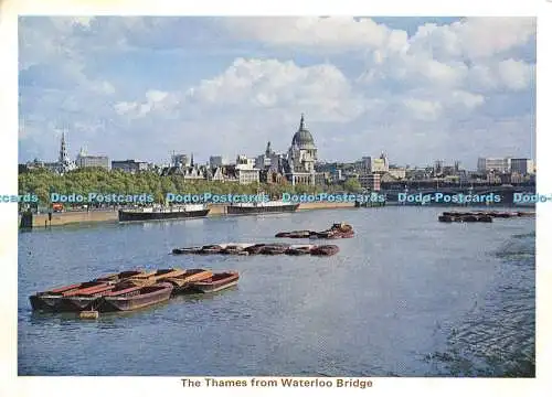 D017878 Die Themse von der Waterloo Bridge. Picturepoint. M. Wade