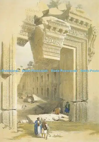 D022653 David Roberts. Eingang zum Jupitertempel. Baalbek. 1839. Weinreb