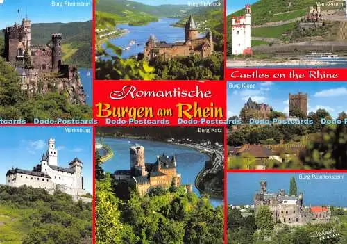 D022693 Romantische Burgen am Rhein. Rahmelverlag. Multi View