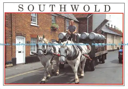 D022698 Southwold. Dray Horses. N. gehört. Dennis