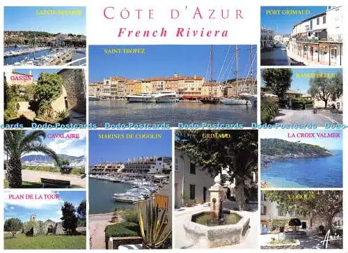 D018015 Souvenir de la Cote dAzur. Le Golfe de Saint Tropez. Aris. Multi View