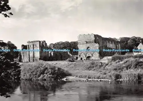 D022985 4. Easby Abbey. Yorkshire. Blick von der anderen Seite des Swale. Ministry of Publi