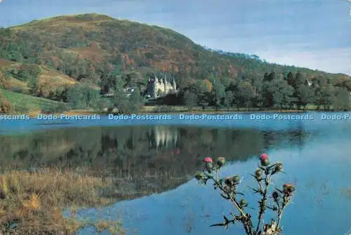 D023169 Loch Achray and the Trossachs Hotel. Perthshire. W. S. Thomson