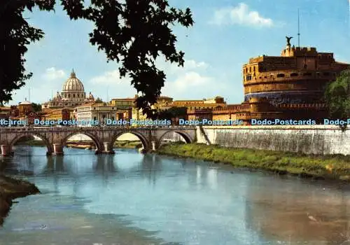 D023295 Roma. Brücke und Schloss Sant Angelo. Kodak Ektachrome