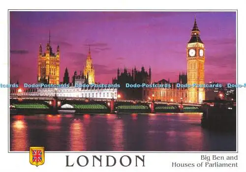 D023333 London. Big Ben und Houses of Parliament. Fisa. Golden Shield