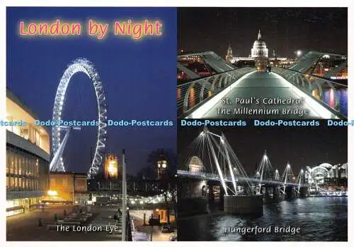 D023367 London bei Nacht. Lambert Souvenirs. Multi View