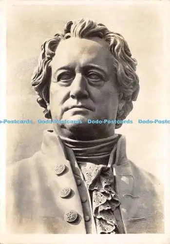 D023415 Goethe. Schnitt aus dem Rietschelschen Goethe und Schiller Denkmal. L