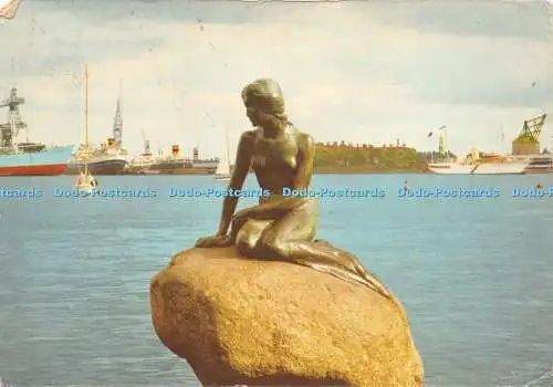 D023683 Kopenhagen. Langelinie und die kleine Meerjungfrau. Witt Moller. Serie 6701 3