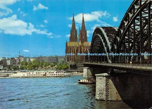 D023704 Köln am Rhein. Hohenzollernbrücke und Dom. Hans Ziethen