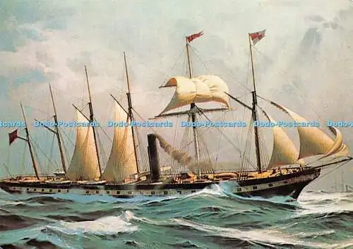 D023728 s.s. Großbritannien. 1845. Aus einem Gemälde von Keith A. Griffin. Beric Te