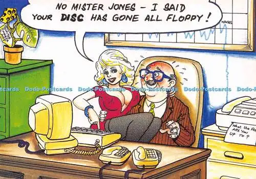 D023860 Nein Mister Jones, ich sagte, Ihre Disc ist komplett Diskette weg. Bamforth. Lachs